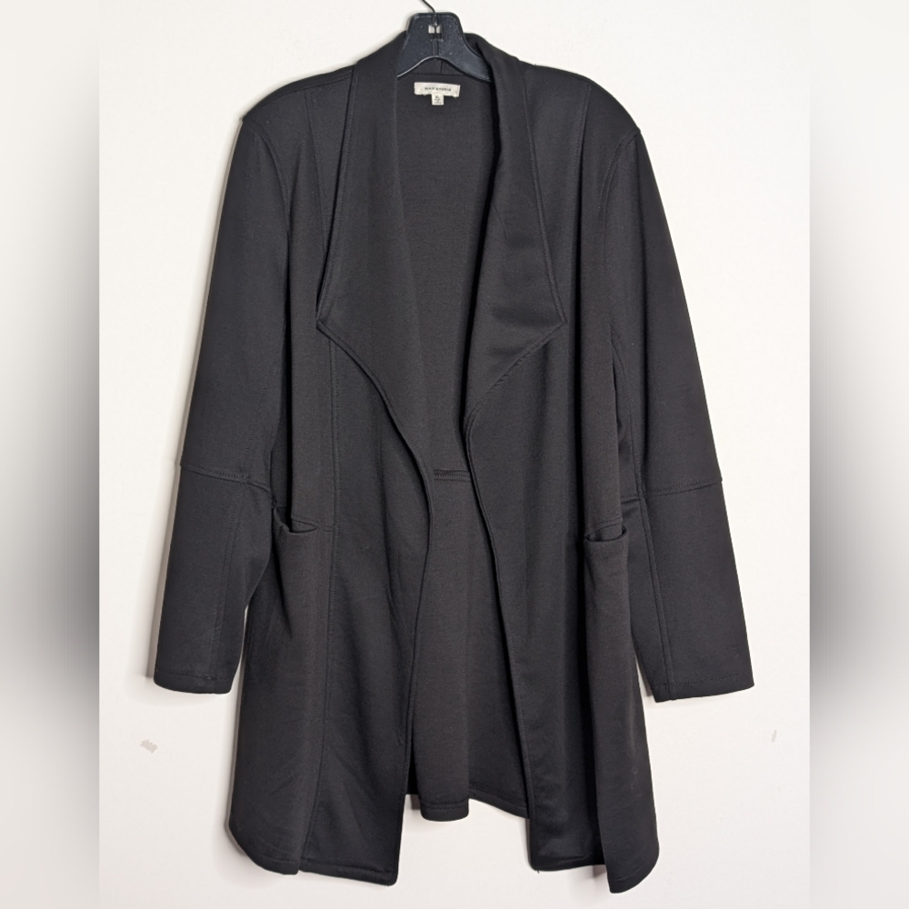 Max Studio Womens Scuba Jacket Black XL - Picture 4 of 10
